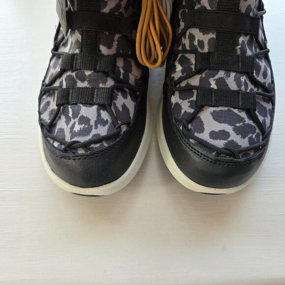 Keen Womens Uneek SNK CHukka II Boots Size 8 Black Animal Print NEW Lace Up - Picture 3 of 10